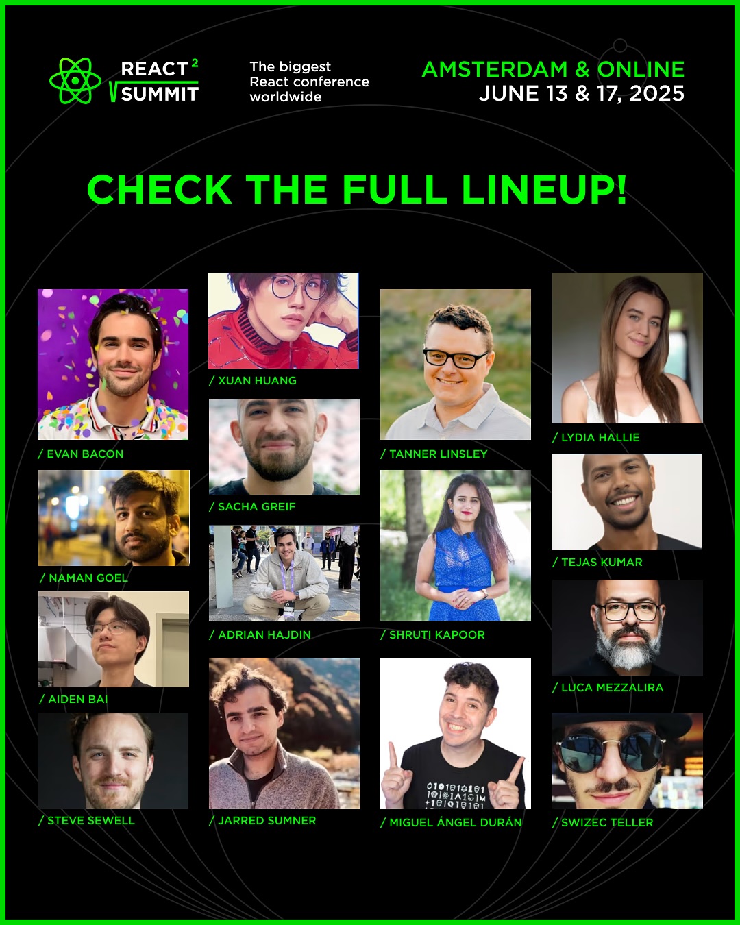 React Summit - Check out the full lineup for @ReactSummit... | Facebook