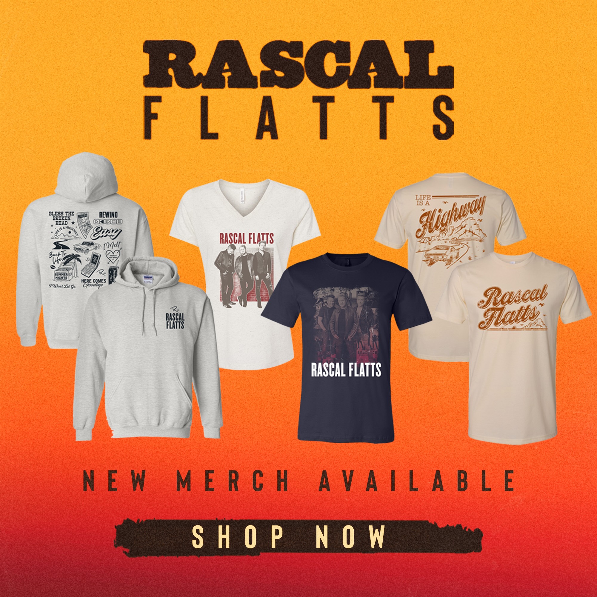 Rascal Flatts - New merch alert 🚨 Shop here:...