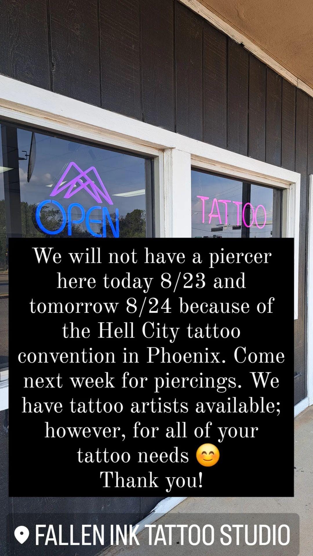 Fallen Ink Tattoo Studio | Lake Dallas TX