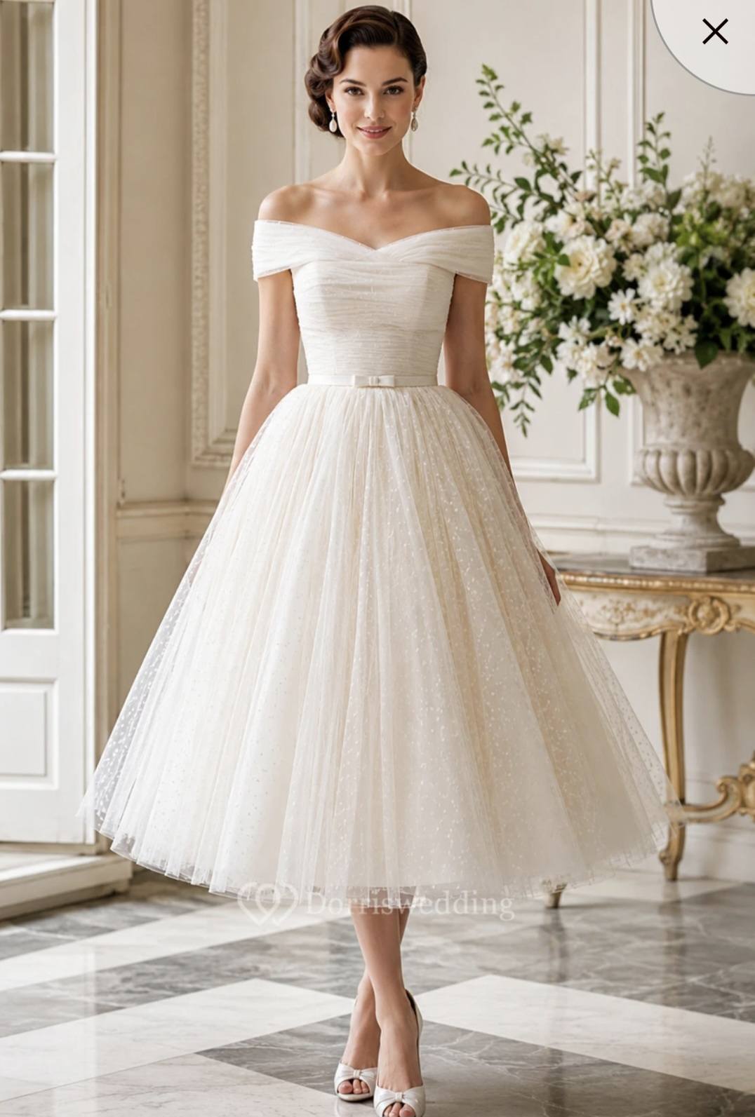 ankle length wedding dress uk I'm looking a tea or length please in white for my wedding reception! 💙 size 12-14 Here's my inspo pics 💍 NEW-FB