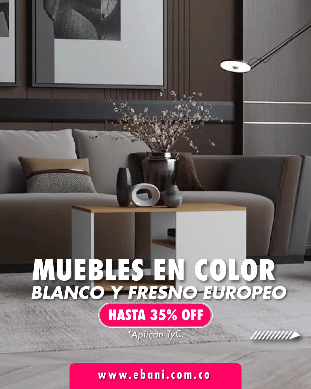 Ebani Colombia - 🛍️Muebles en color Blanco y Fresno... | Facebook
