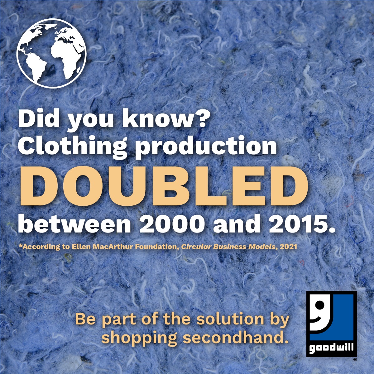 Goodwill - Did you know that fast fashion is growing fast? Clothing ...