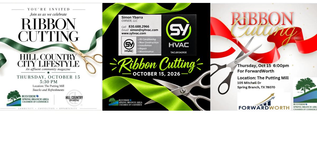 Joint Ribbon Cutting for Hill Country City Lifestyle, SY HVAC, AND ...
