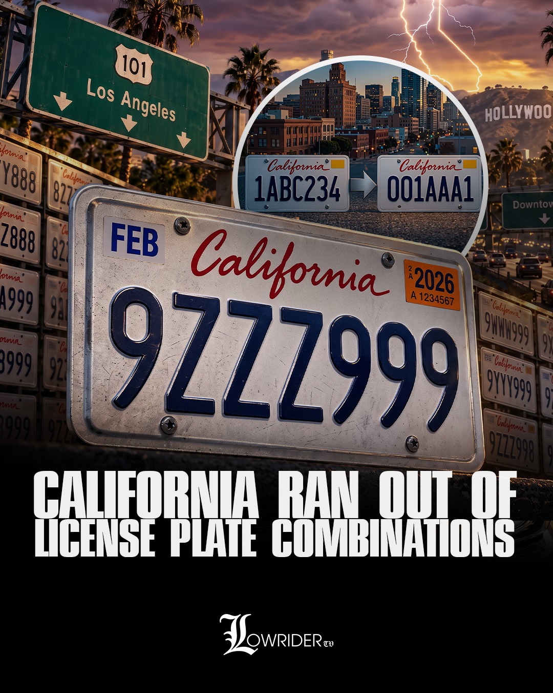 California has officially reached the end of its familiar 1ABC234