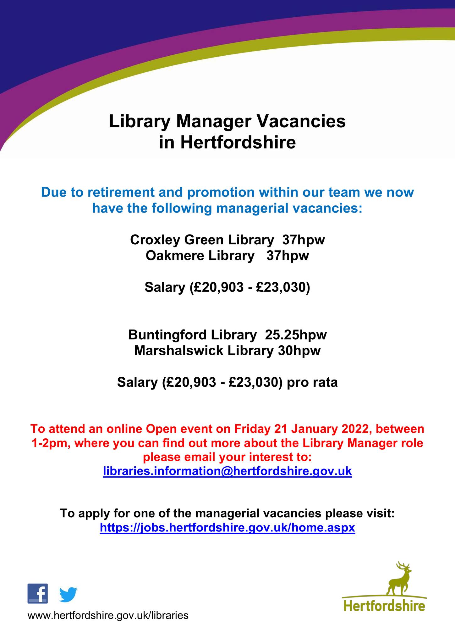 Looking for a new career... - Croxley Green Library | Facebook