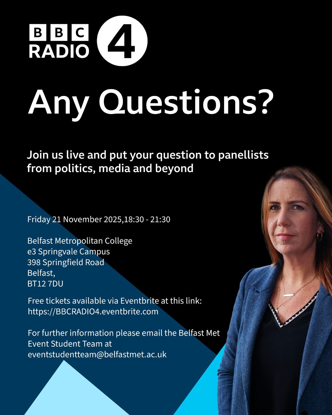 Belfast - BBC Radio 4’s Any Questions? is coming to Belfast Met! 🎙️ The ...