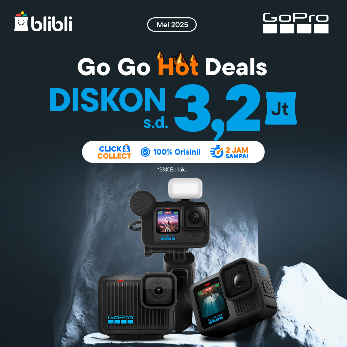 Blibli.com - Pake GoPro yang kecil-kecil cabe rawit, sekarang DISKON S ...