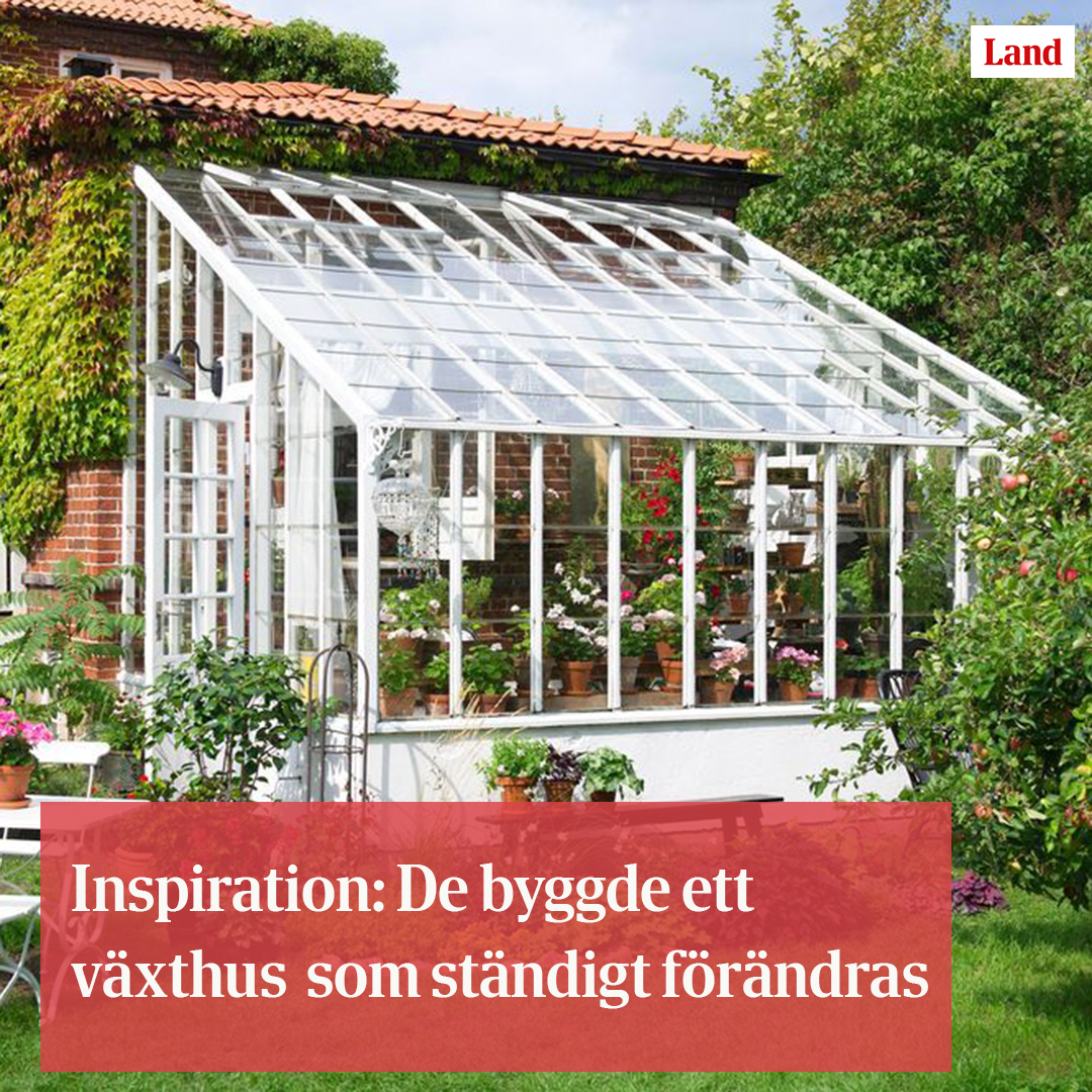 Land - Växthuset i trä som står mot villans fasad är så mycket mer än ...