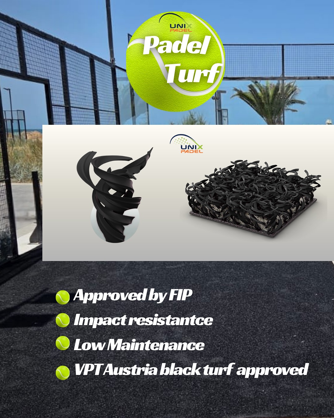 Unixpadel - 🇬🇧 “What about black turf?” they asked. 🖤... | Facebook