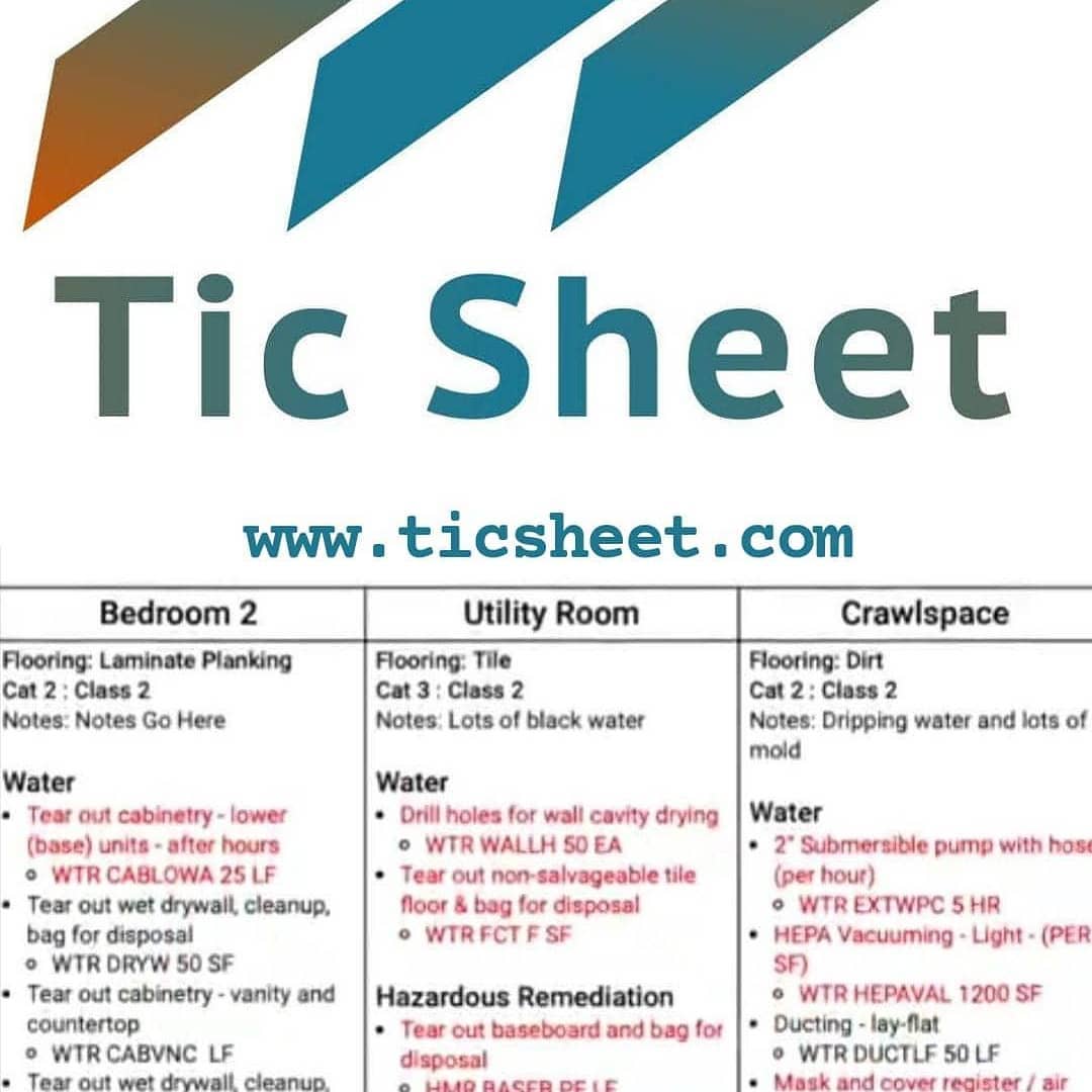 Tic Sheet