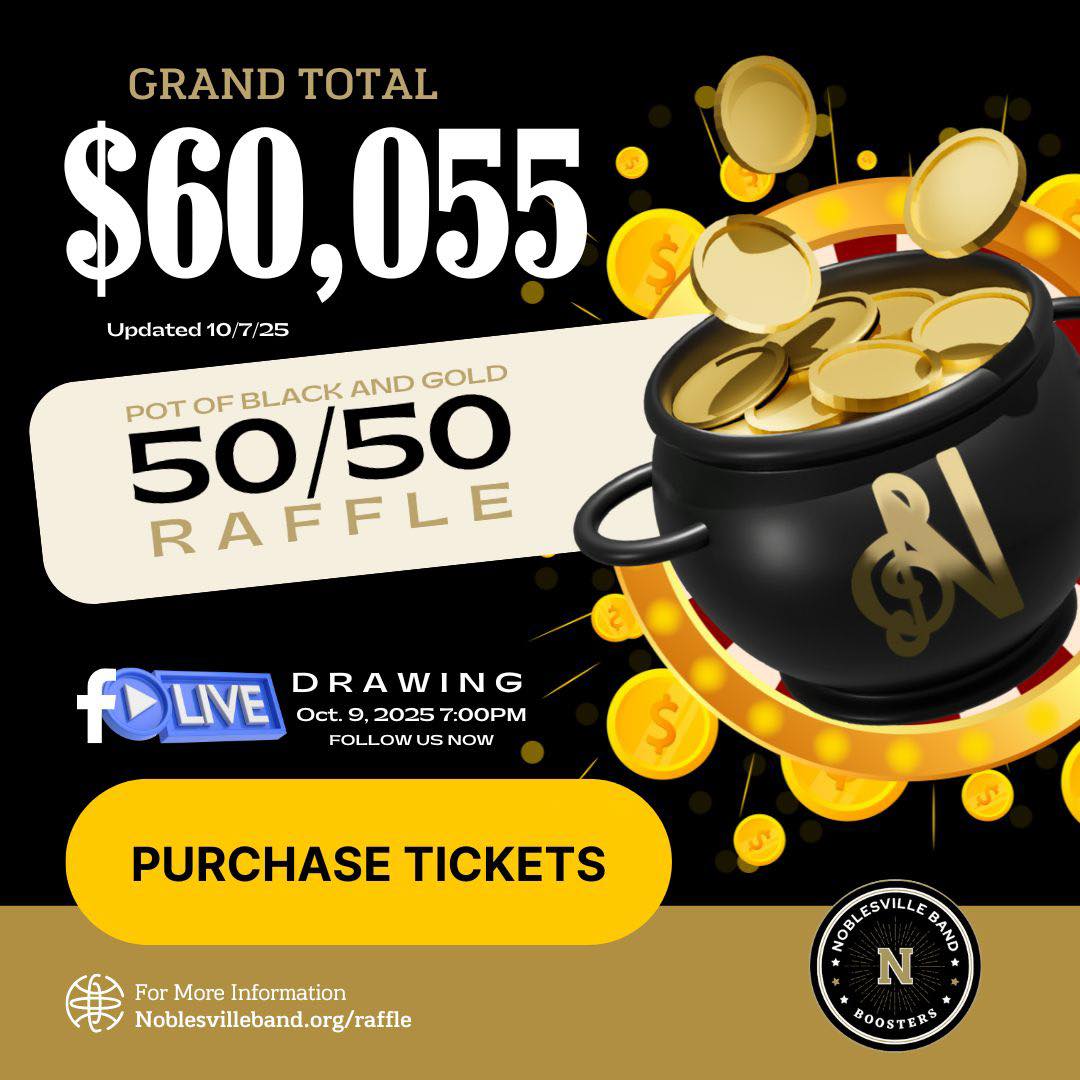 🚨 The record has... - Noblesville Band Boosters 50/50 Raffle | Facebook