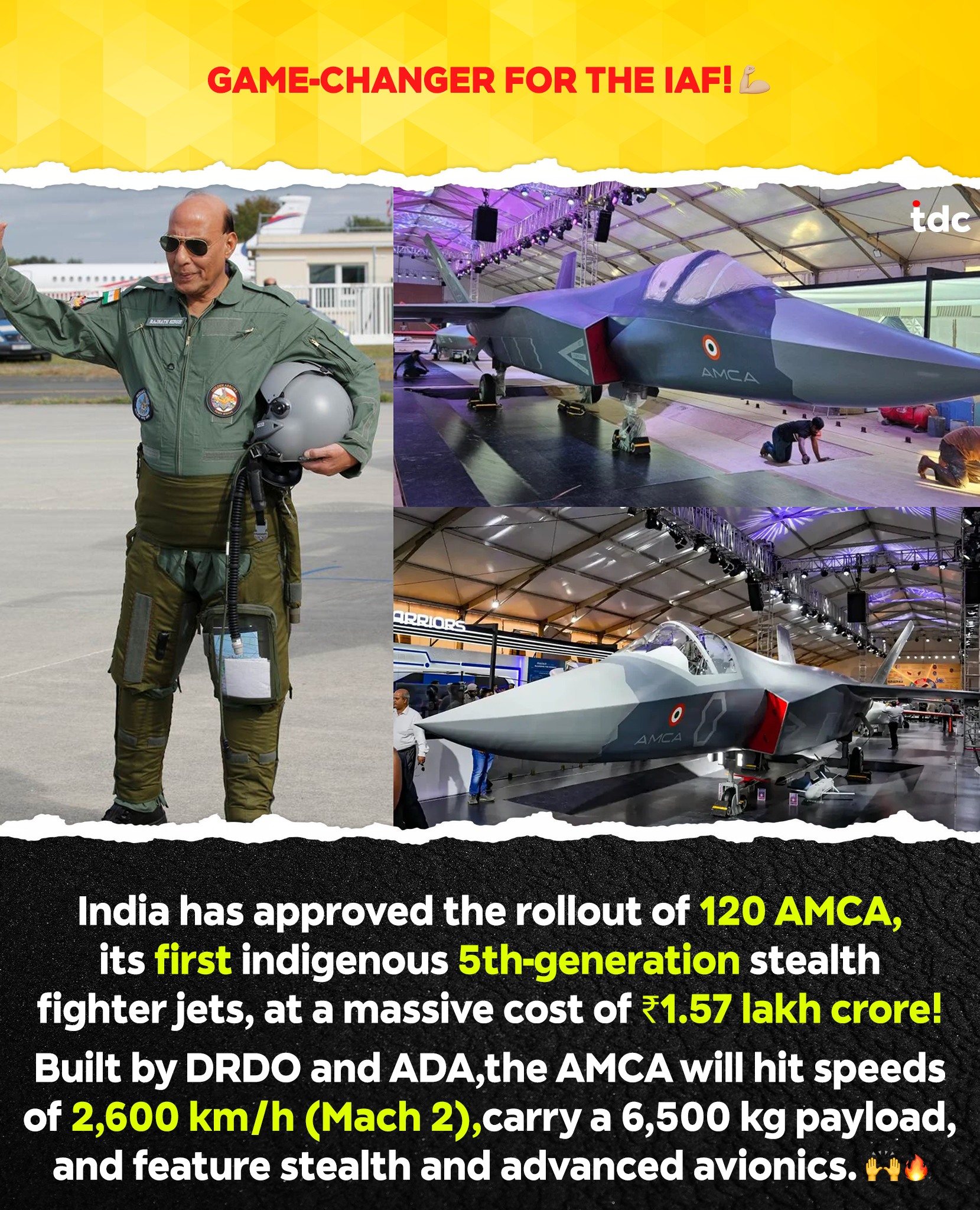 The Desi - Big Big Boost For The IAF! 🇮🇳 India’s 5th-Gen Stealth ...