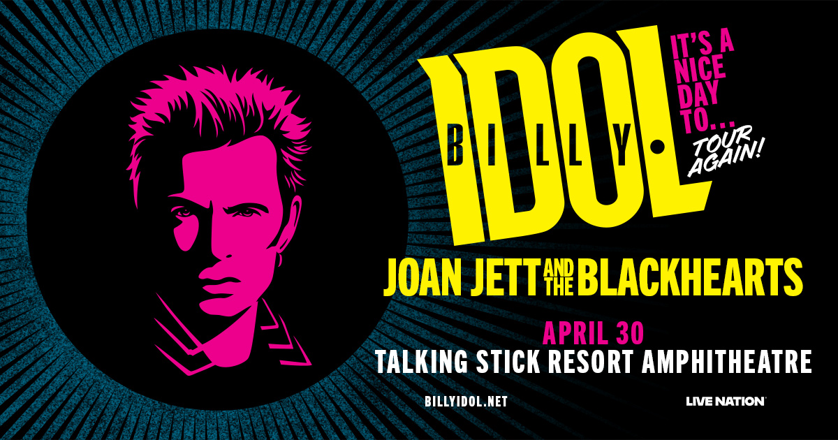 It's a Nice Day To…TOUR AGAIN! Billy Idol is coming to Ruoff Music