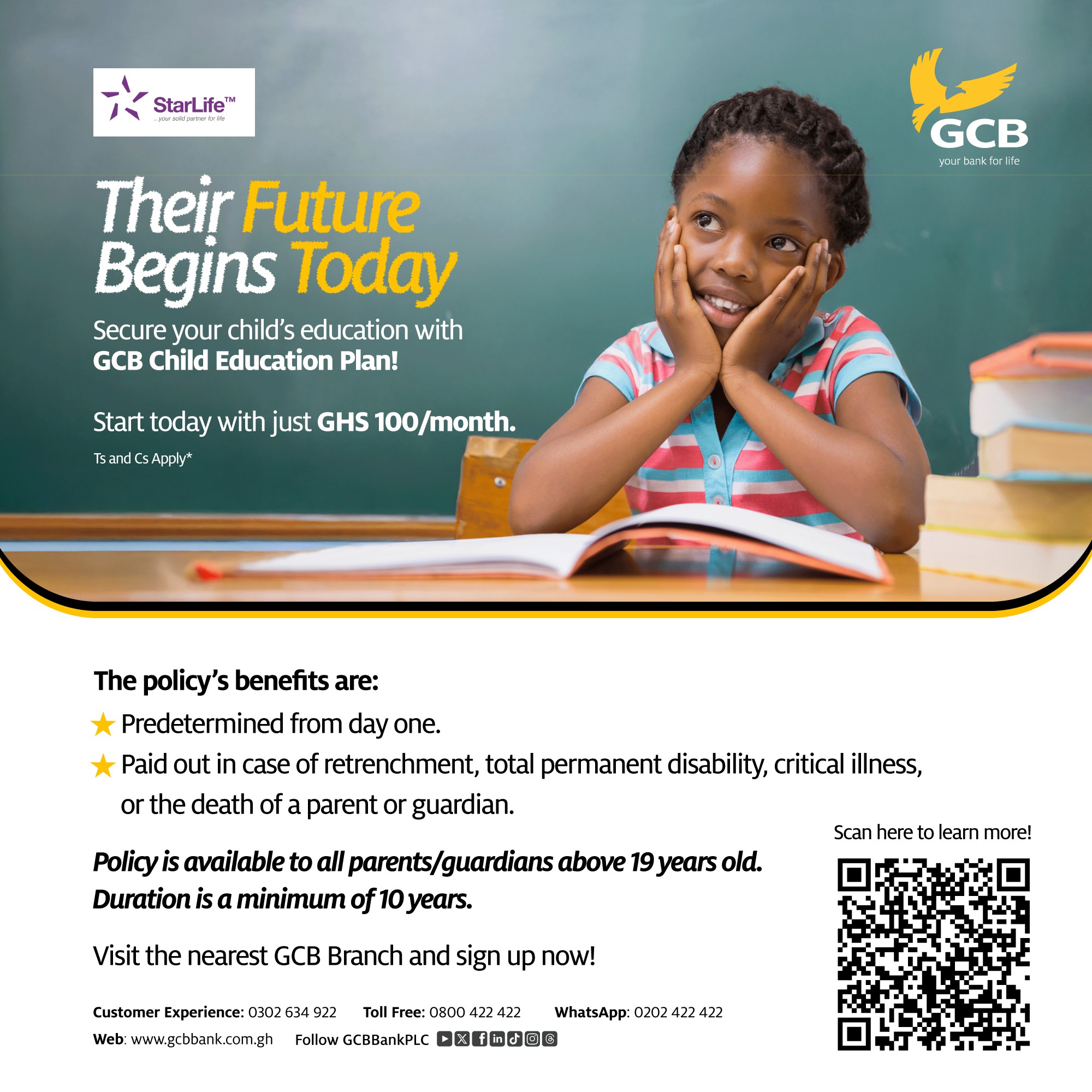 GCB Bank PLC - 🎓 Secure Their Future Today! 🌟Give your... | Facebook