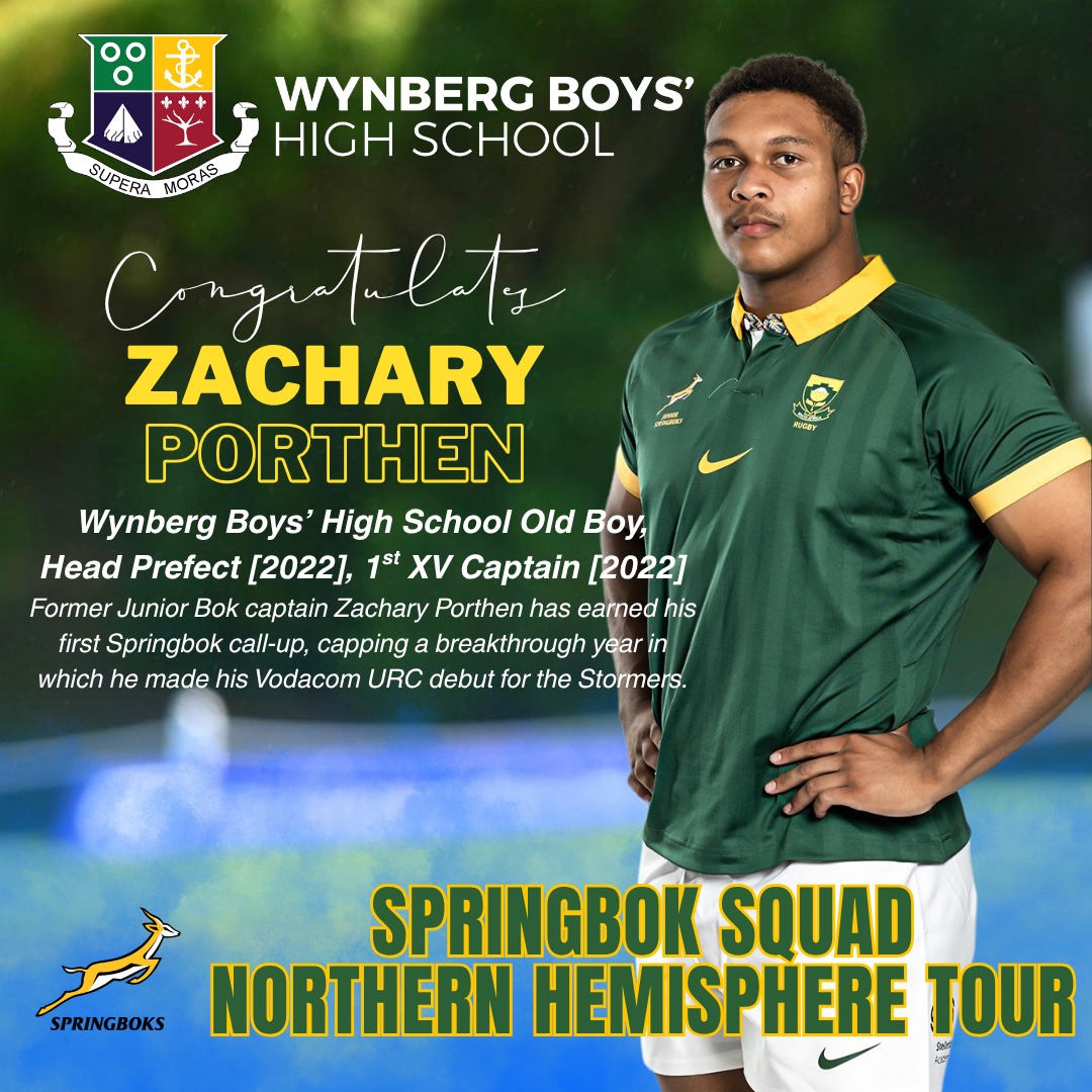 Wynberg - Proud Wynberg Moment! Wynberg Boys’ High School congratulates ...