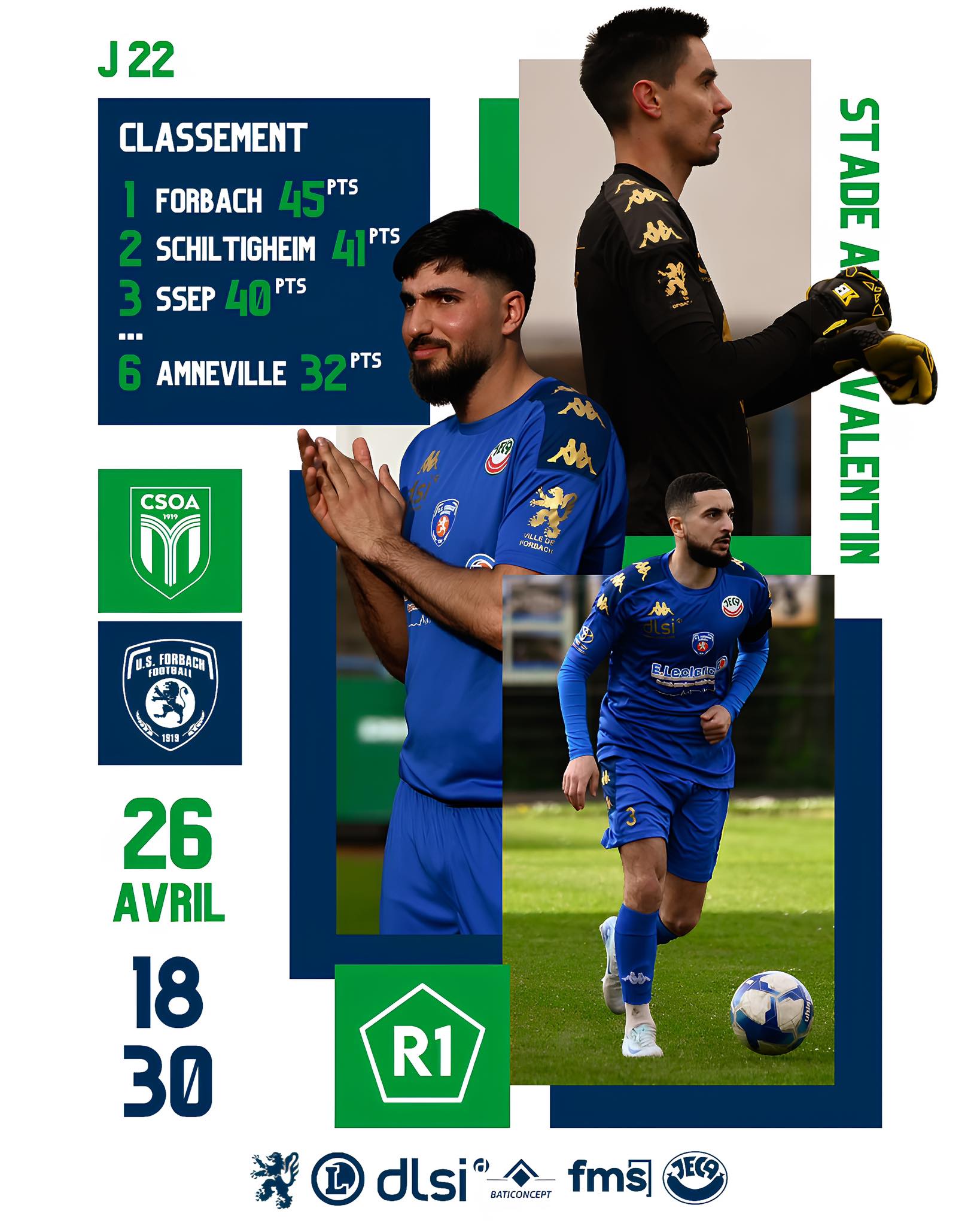 US - 🆚 CSO Amneville - Officiel 🗓️ Samedi 26 avril 2025 ⌚️ 18:30 🏟️ ...