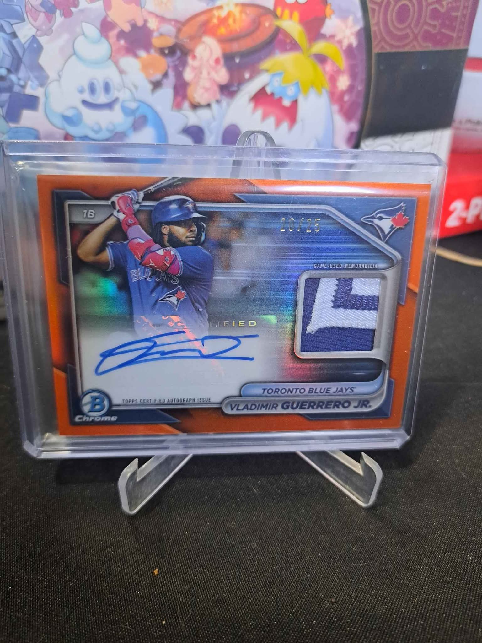 Vladimir Guerrero Jr Auto Patch /25 | Used - like new | CA$375.00 