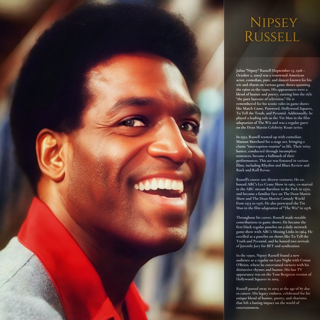 Black Kudos - Remembering Nipsey Russell.... | Facebook