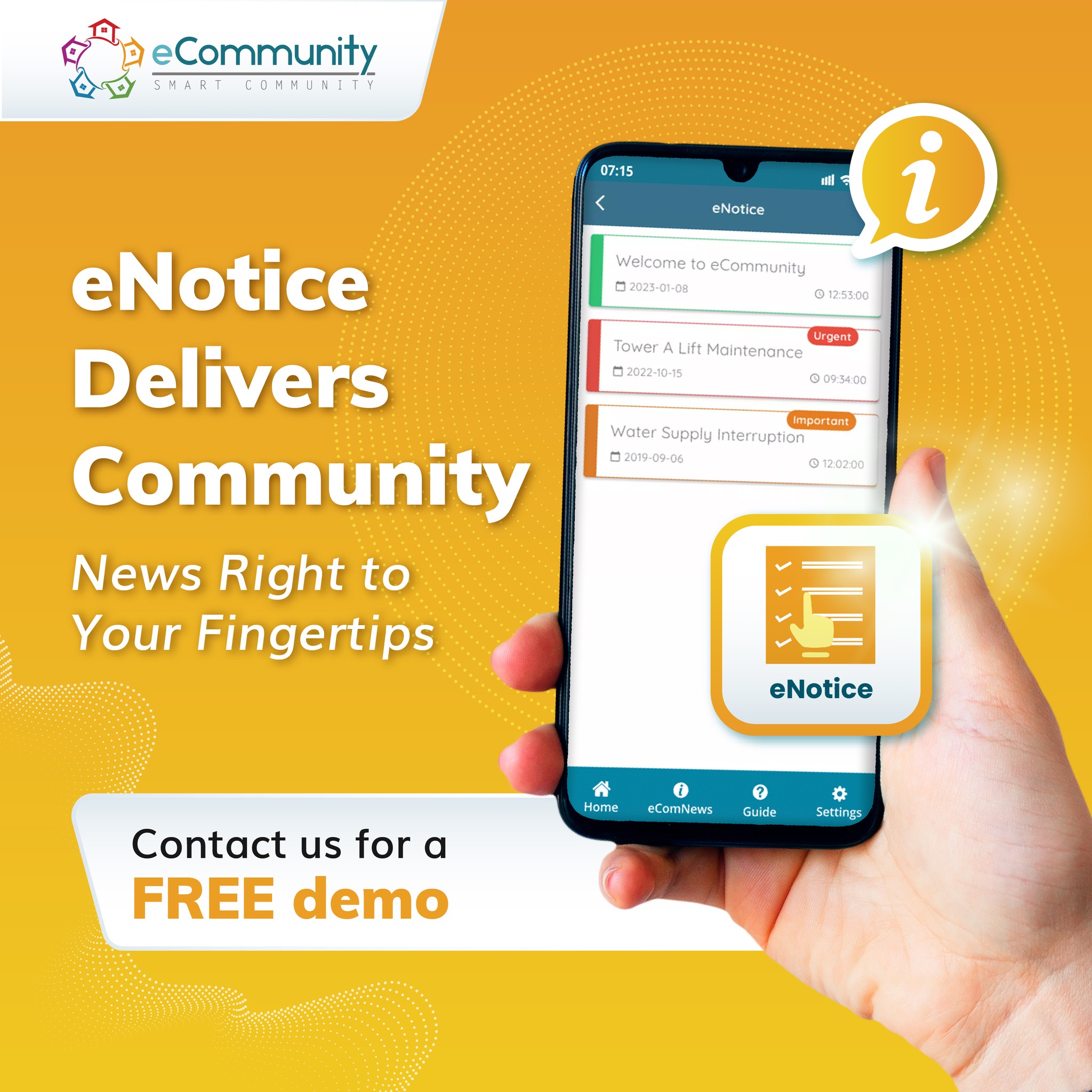 ECommunity App - The secret to effortless community...