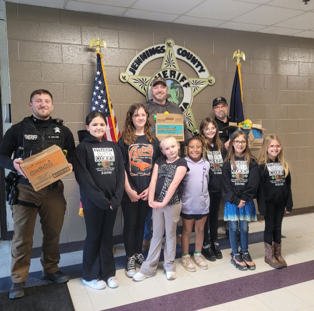 Jennings County Sheriff's Office - Girl Scouts Troop 1327 stopped in at ...