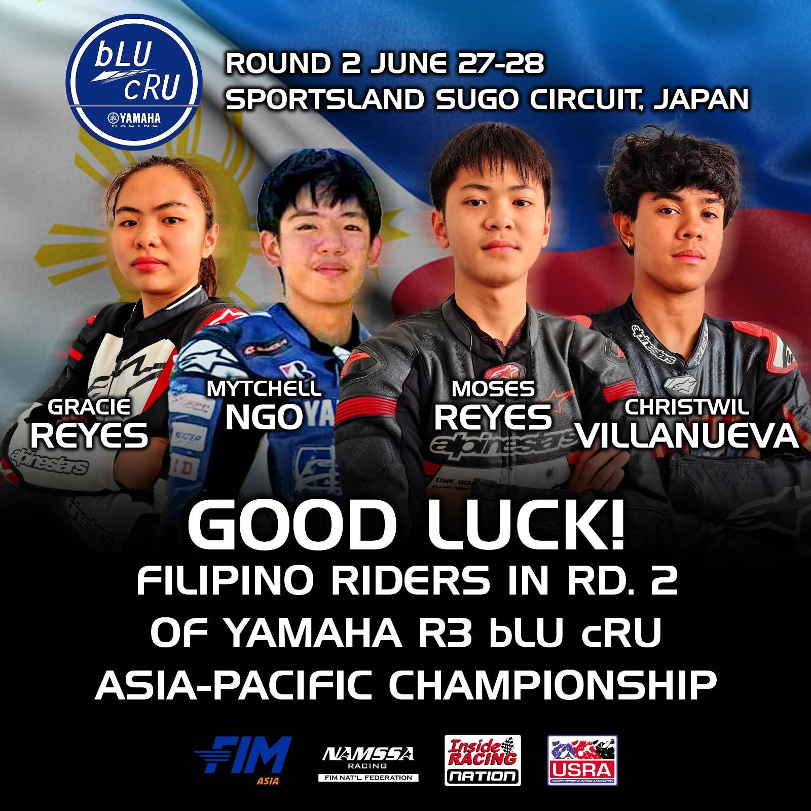 InsideRACING - Goodluck to Yamaha Philippines Racing Team riders! 🇵🇭 ...