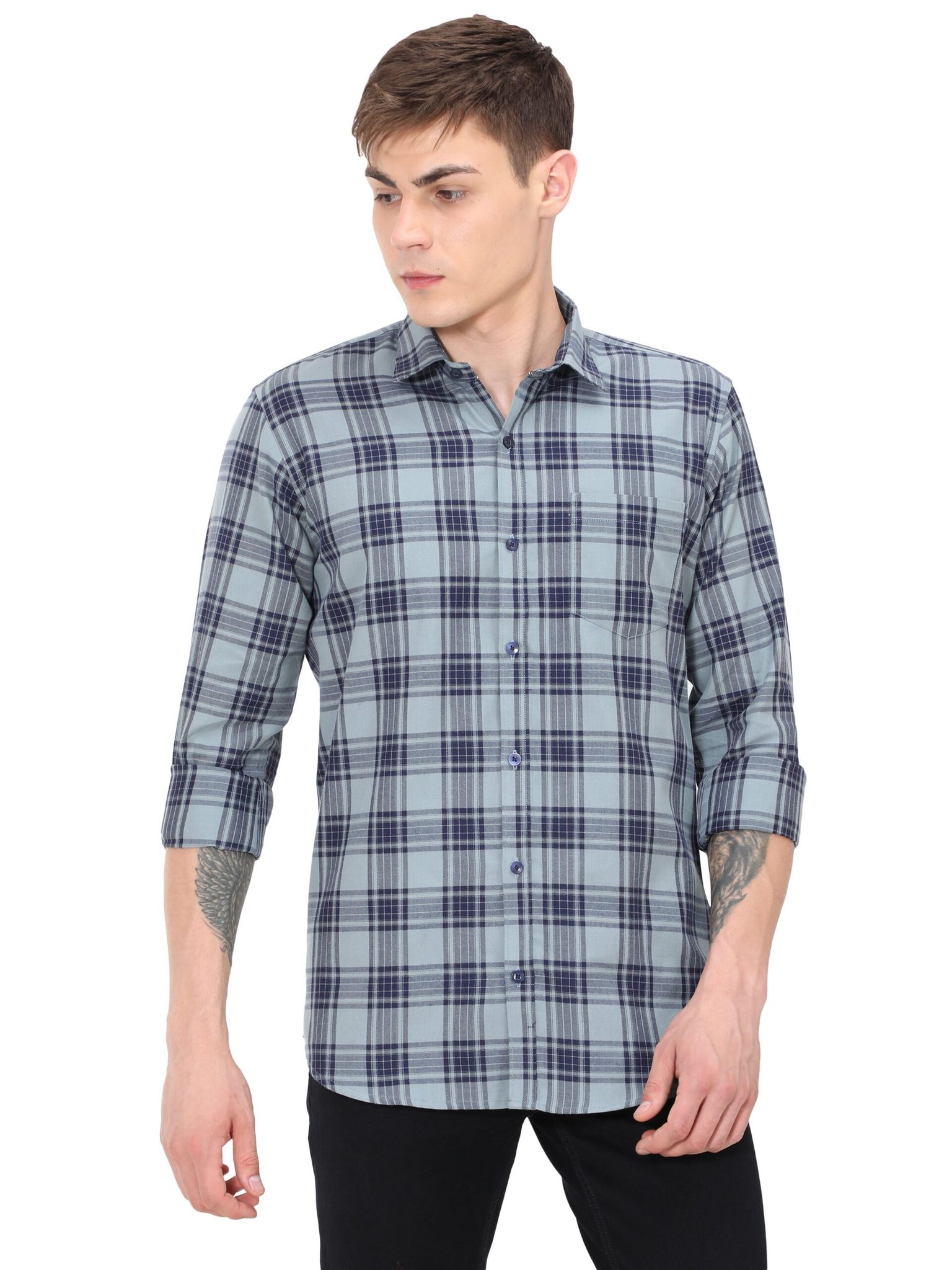 Iconic 1960s American check shirt style