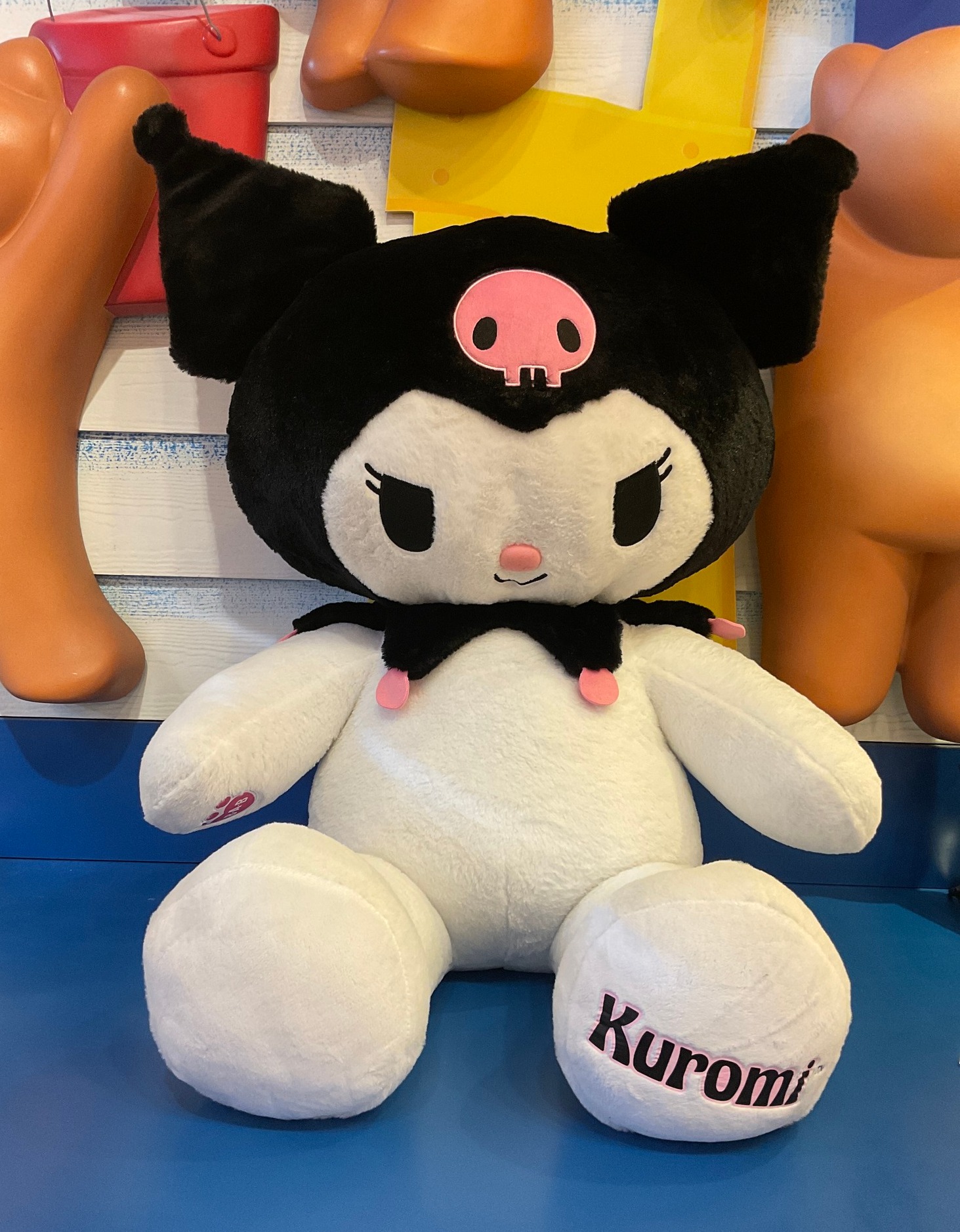 Giant Kuromi is now available at Build-A-Bear! 🥰