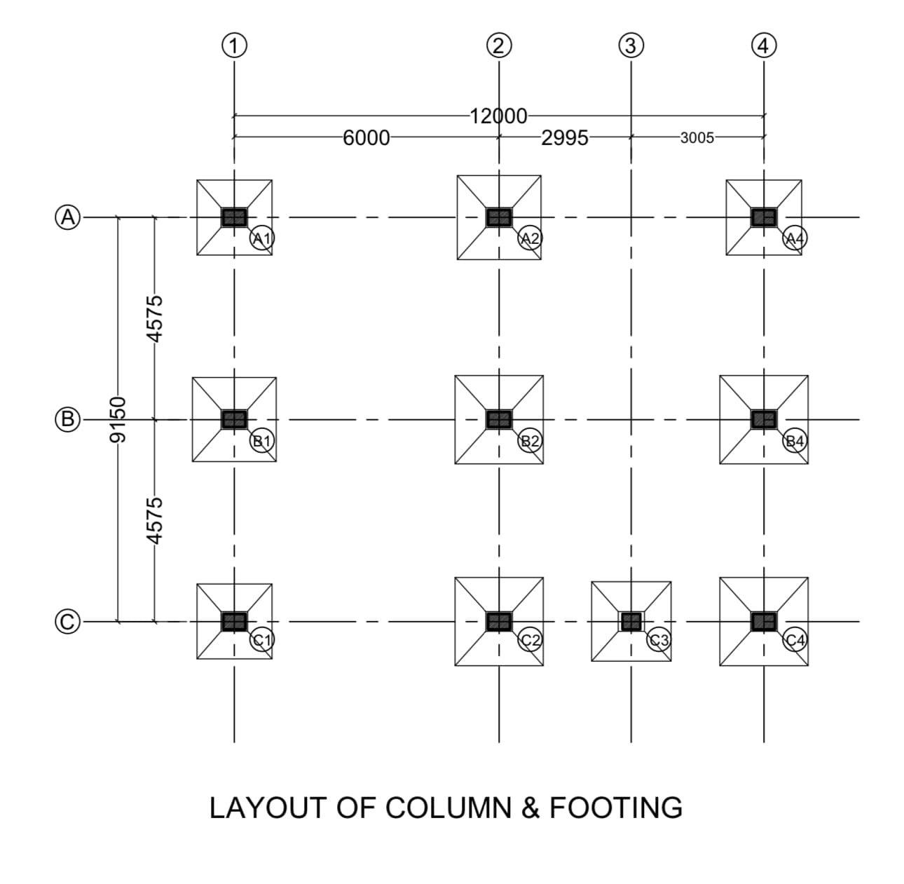 civil_concepts - Layout if column & footing in... | Facebook