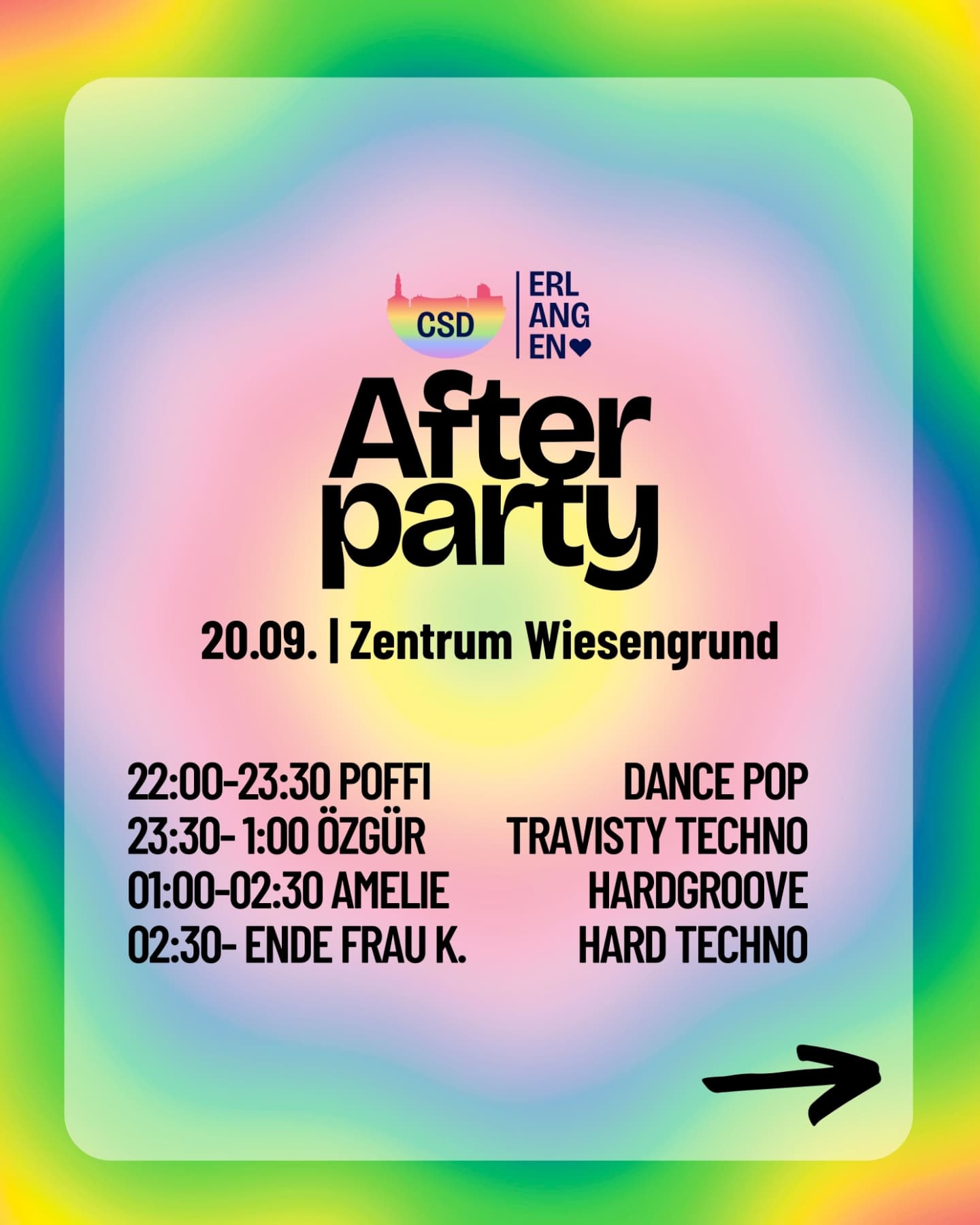 CSD Erlangen - ️ CSD-Afterparty ️ Nach dem CSD bedeutet... | Facebook