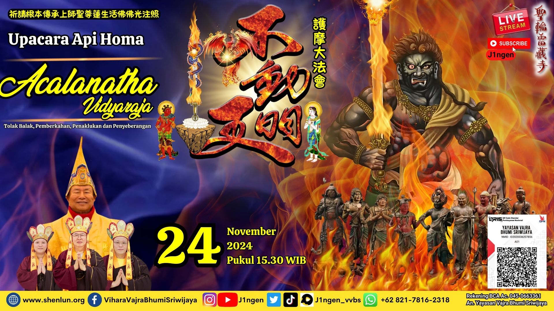 Upacara Api Homa Acalanatha Vidyaraja 24 November 2024 (Live Streaming)