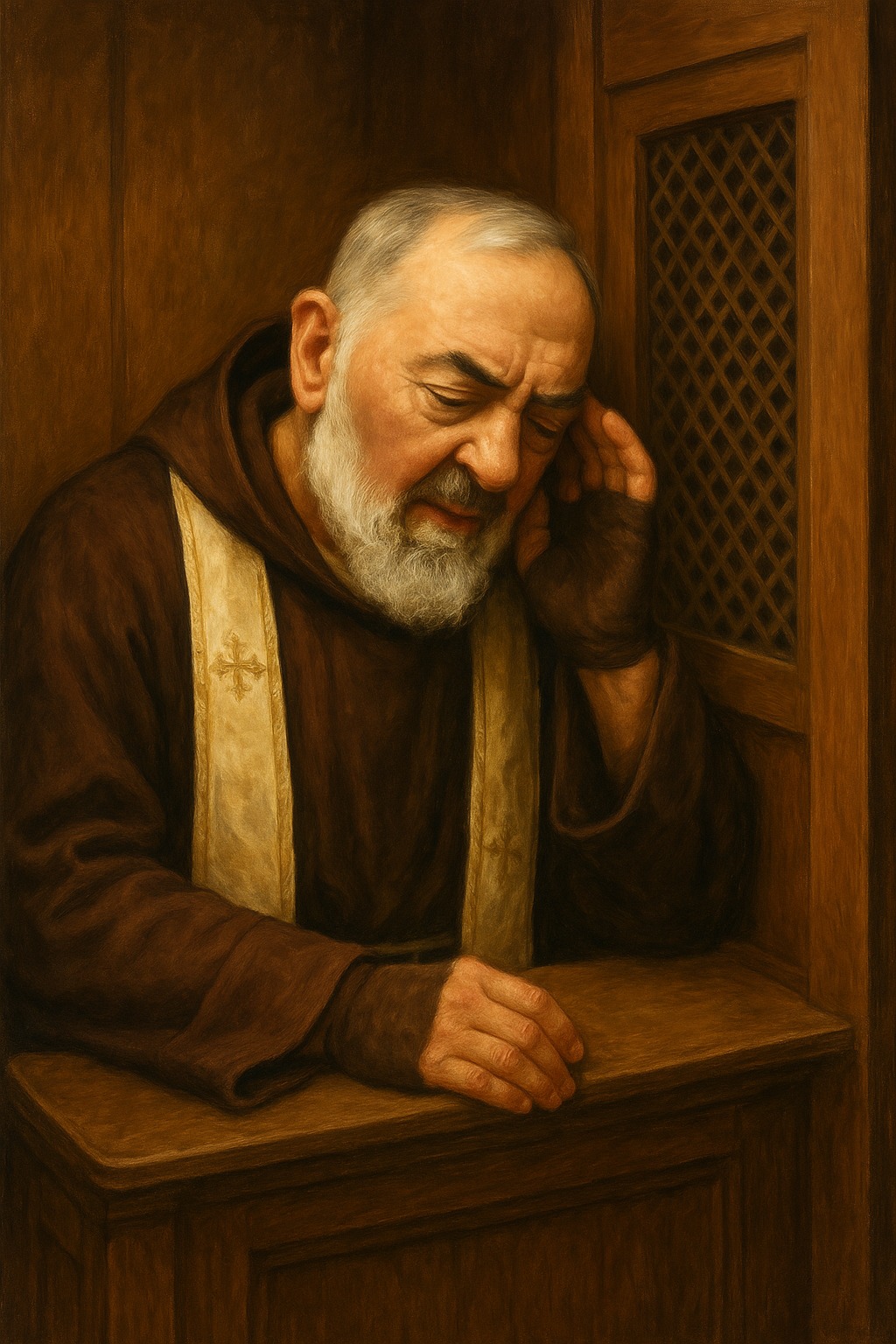 Satan once said to Padre Pio: “If you don't leave that confessional, I'll  kill you.” Padre Pio replied, “Do your worst.” He stayed for hours, saving  souls. And Satan couldn't touch him