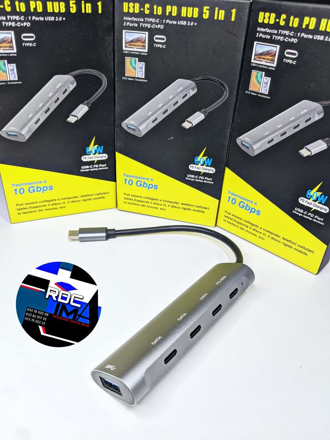 Rdc - USB type C vers 1*USB3.0 + 3*USB type C transfer + 1*USB type C ...
