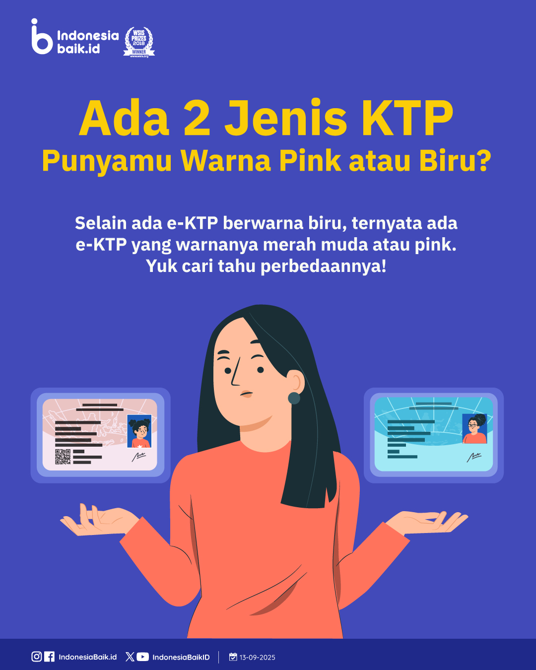 Ada 2 Jenis KTP, Punyamu Warna Pink... - IndonesiaBaik.Id | Facebook