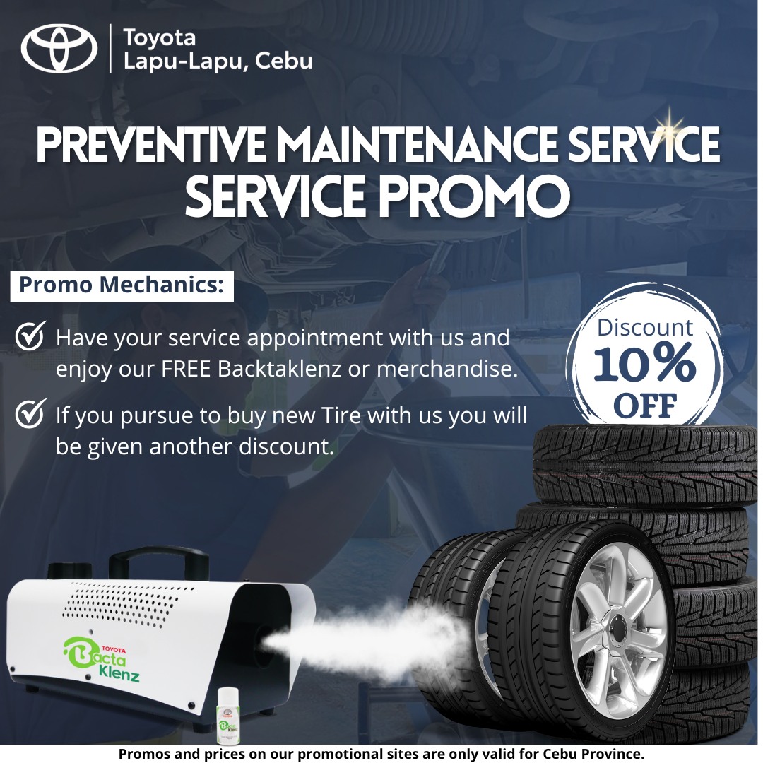 Toyota - Preventive Maintenance Service (PMS) Promo! Keep your car in ...