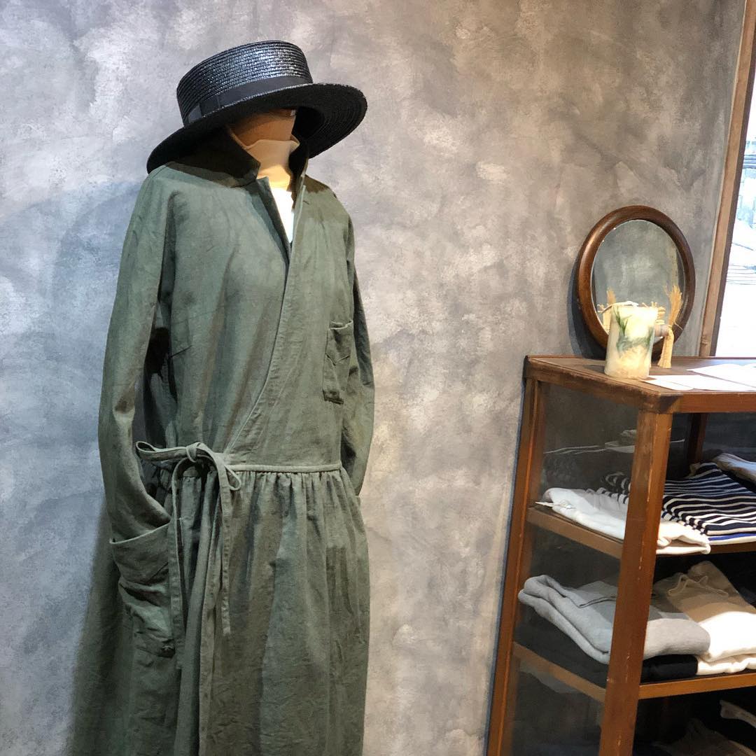 own garment products カシュクールワンピース owngarmentproducts #カシュクールワンピース グリーン初リリース