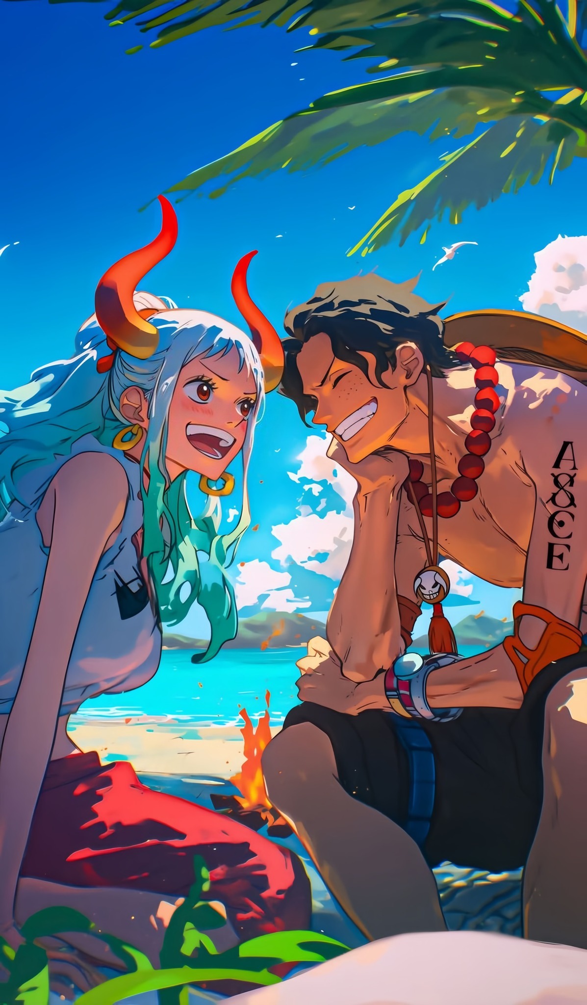 Ace x Yamato ♥️ #onepiece #fblifestyle