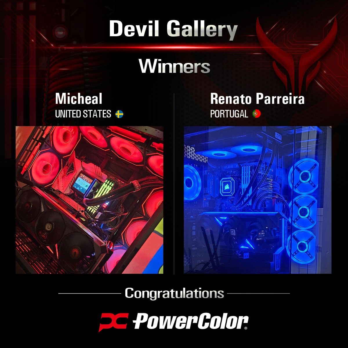 PowerColor - Congratulations to the Devil Gallery Winners! 🎉 Shoutout ...