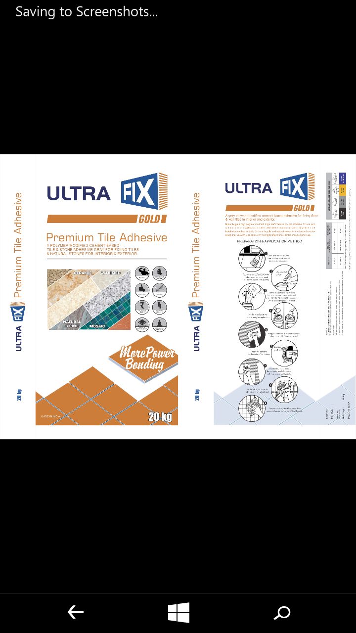 Our range of products... - ULTRA FIX Building Products