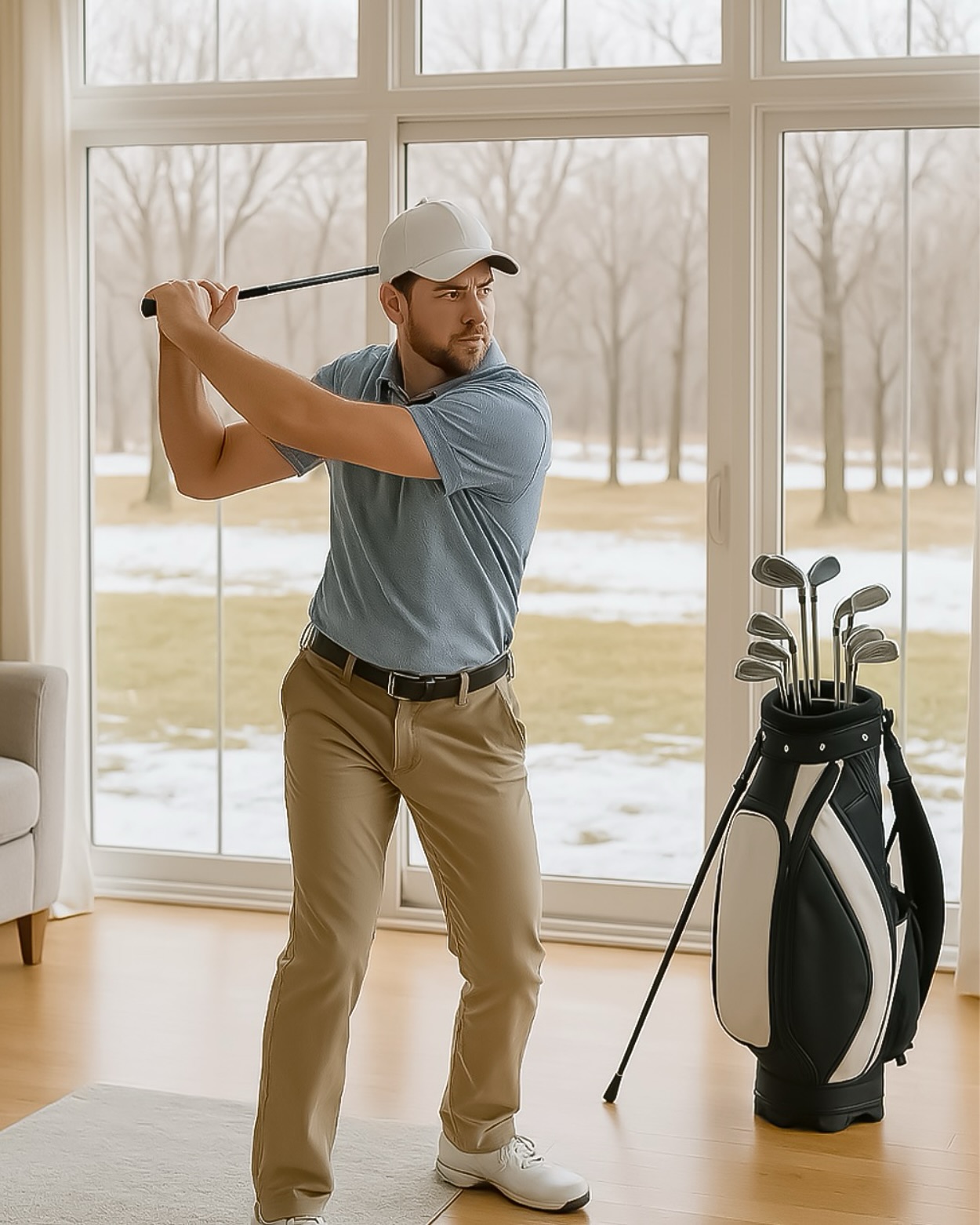 Greenbryre - Practice Your Swings Indoors! 🏠⛳ Time to get limbered up ...