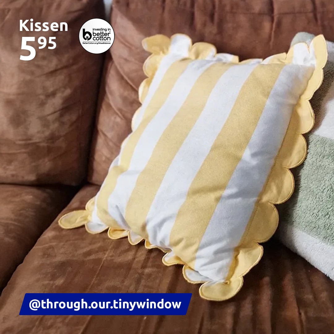 Dieses Kissen macht einfach gute Laune: https://brnw.ch/21wSgLE 💛 Mit niedlichem Rüschenrand, in verschiedenen Farben erhältlich!