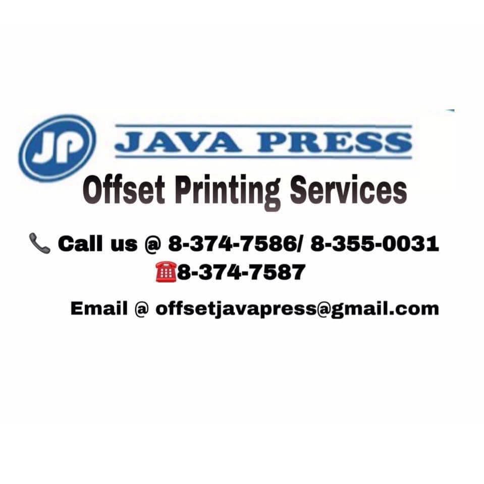 Java Press Printing Services | Quezon City
