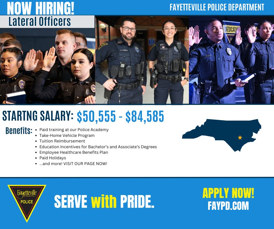 Fayetteville - Come serve with Pride. We're hiring Lateral Officers ...
