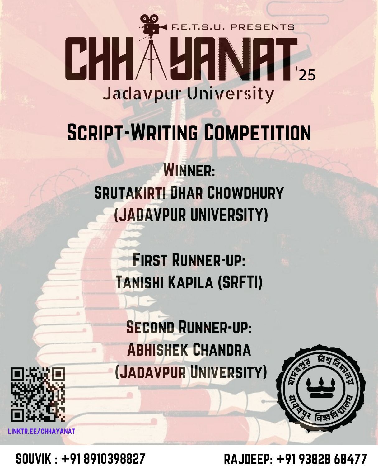 FETSU - F.E.T.S.U. presents Chhayanat'25 SCRIPT WRITING COMPETITION ...