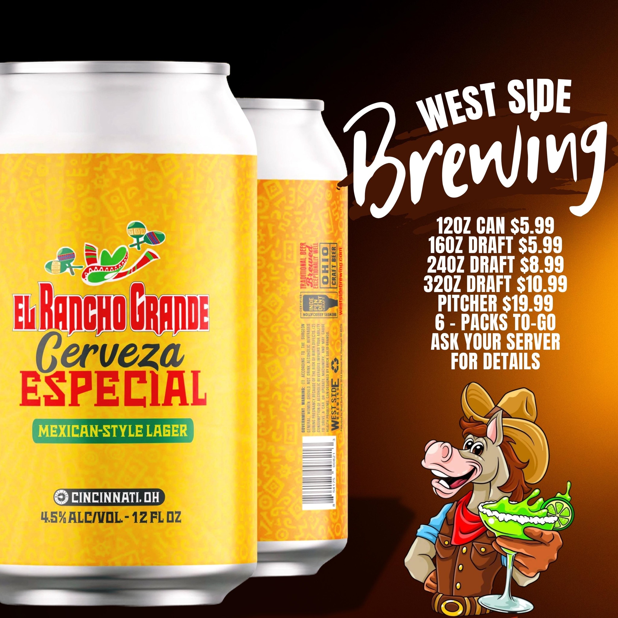 🍻 Enjoy Our Cerveza... - El Rancho Grande Huber Heights