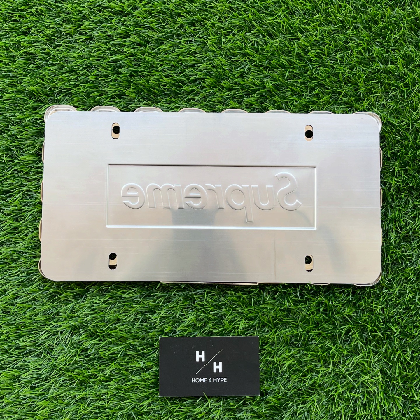 Supreme Chain License Plate Frame Silver Brand New Metal license 