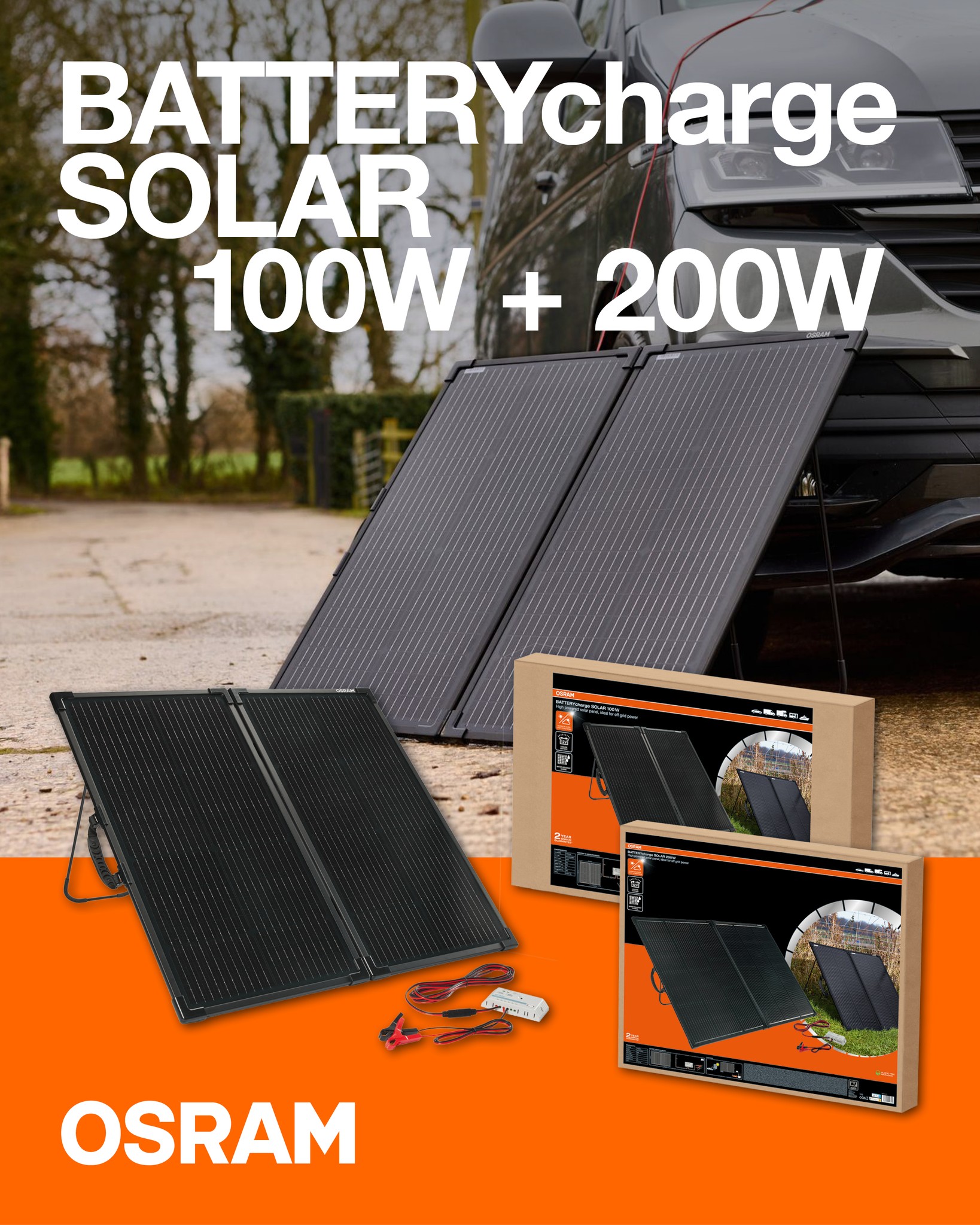 OSRAM - ☀️ For full solar power! Our new BATTERYcharge SOLAR 100W and ...