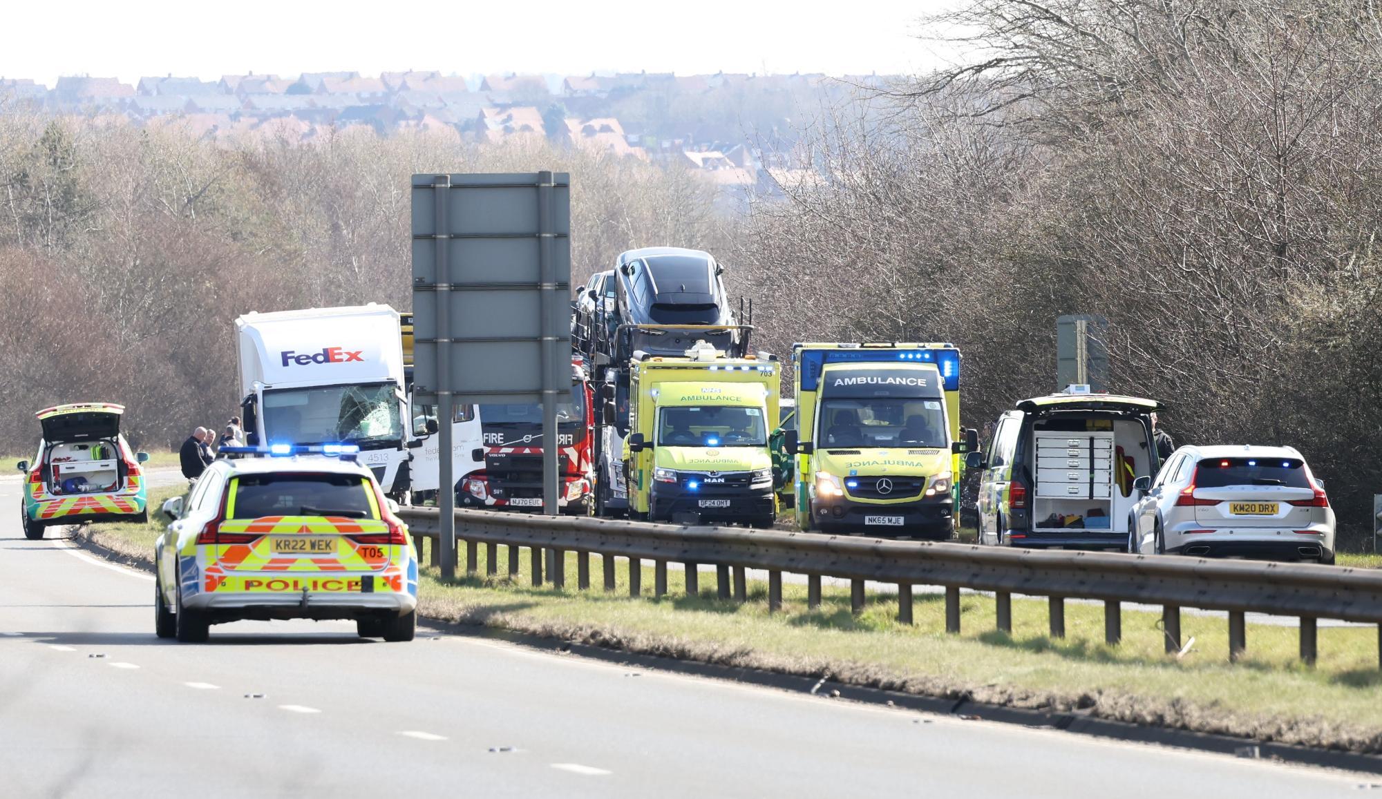 Newcastle - The A19 remains closed hours after serious crash which saw ...