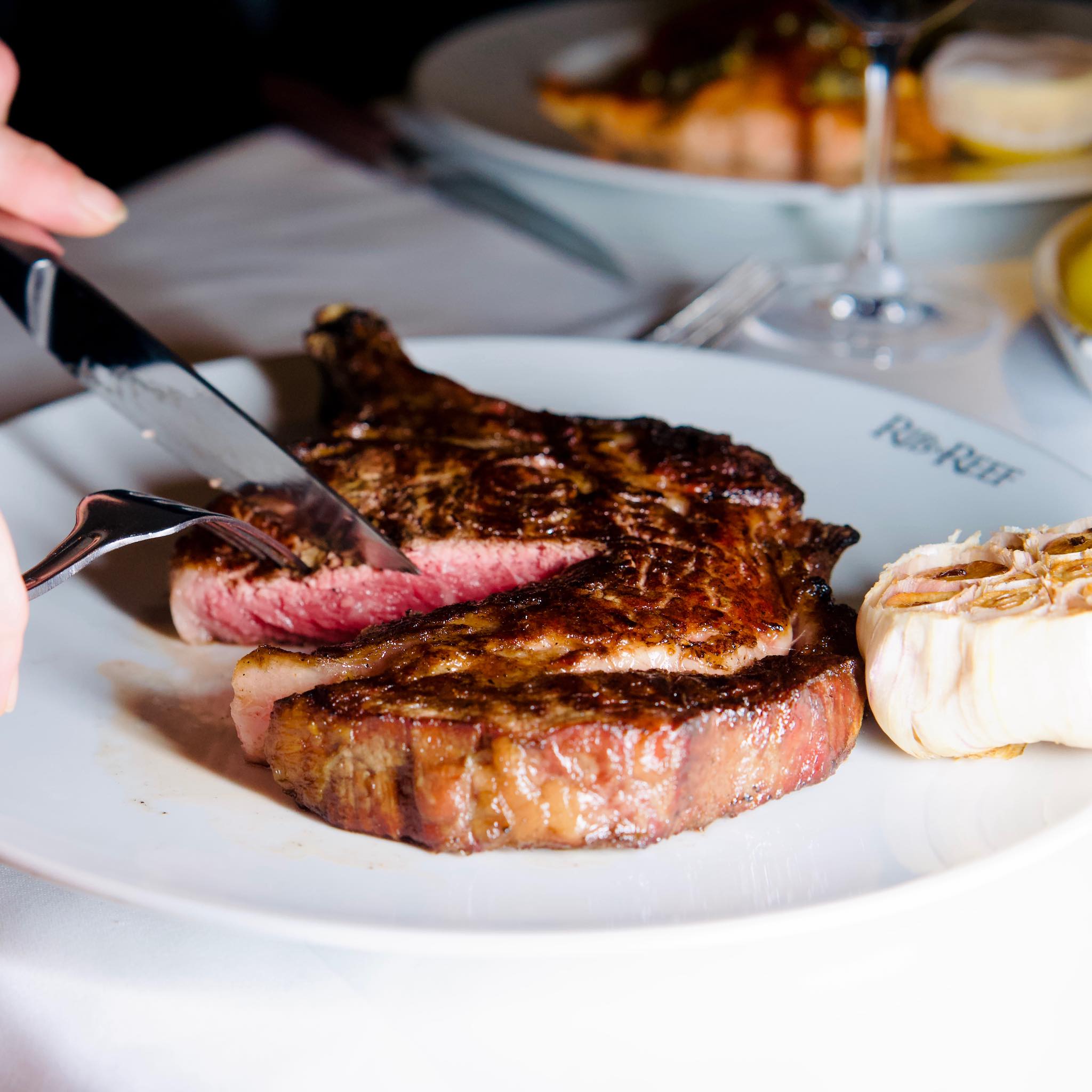 Rib - Let the sizzle do the talking. All you need is a sharp knife ...