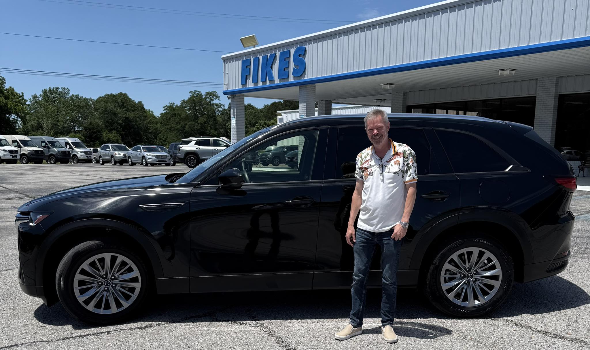 Fikes - Paul Herdzik congratulates Terry Yerby on his Mazda CX90! Thank ...