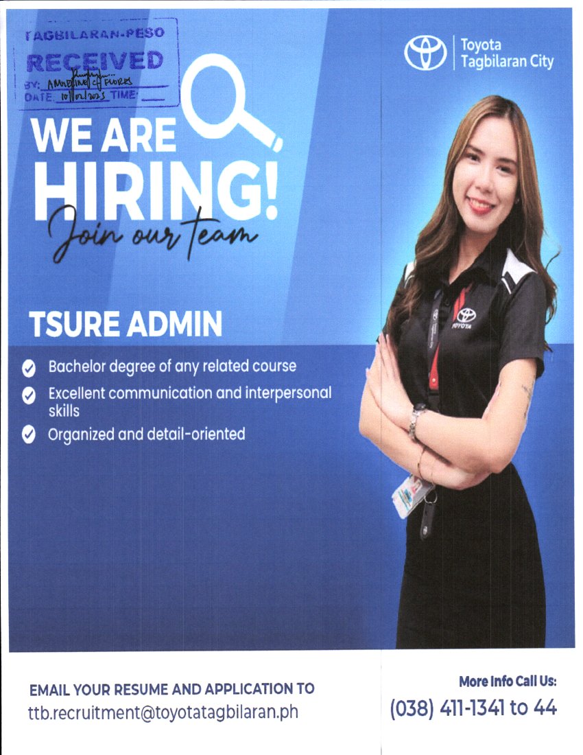 Tagbil... - Tagbilaran City - Public Employment Service Office